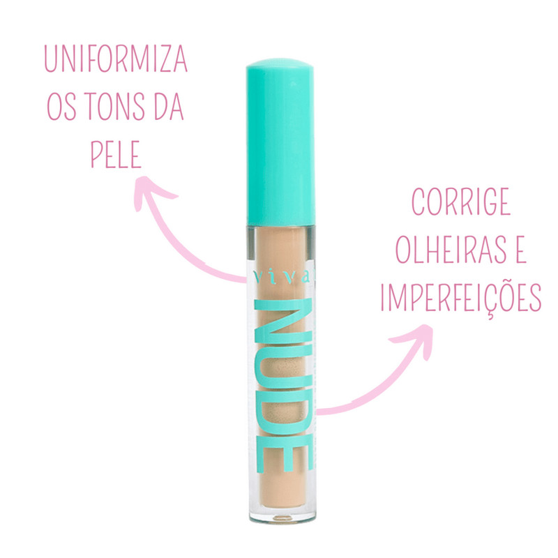Corretivo Líquido Nude Matte Vivai Shopee Brasil