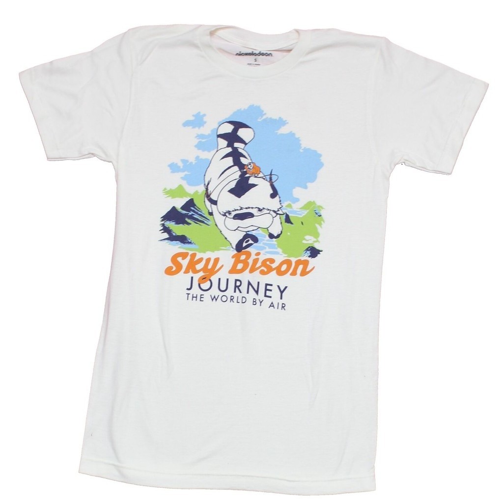 Avatar O Ltimo Mestre Do Ar Adulto Nova Camiseta Sky Bison Journey