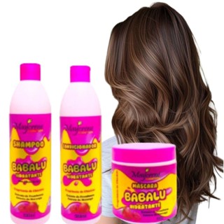 Kit Hidratante Shampoo e Condicionador Babalu Máscara para Cabelo a