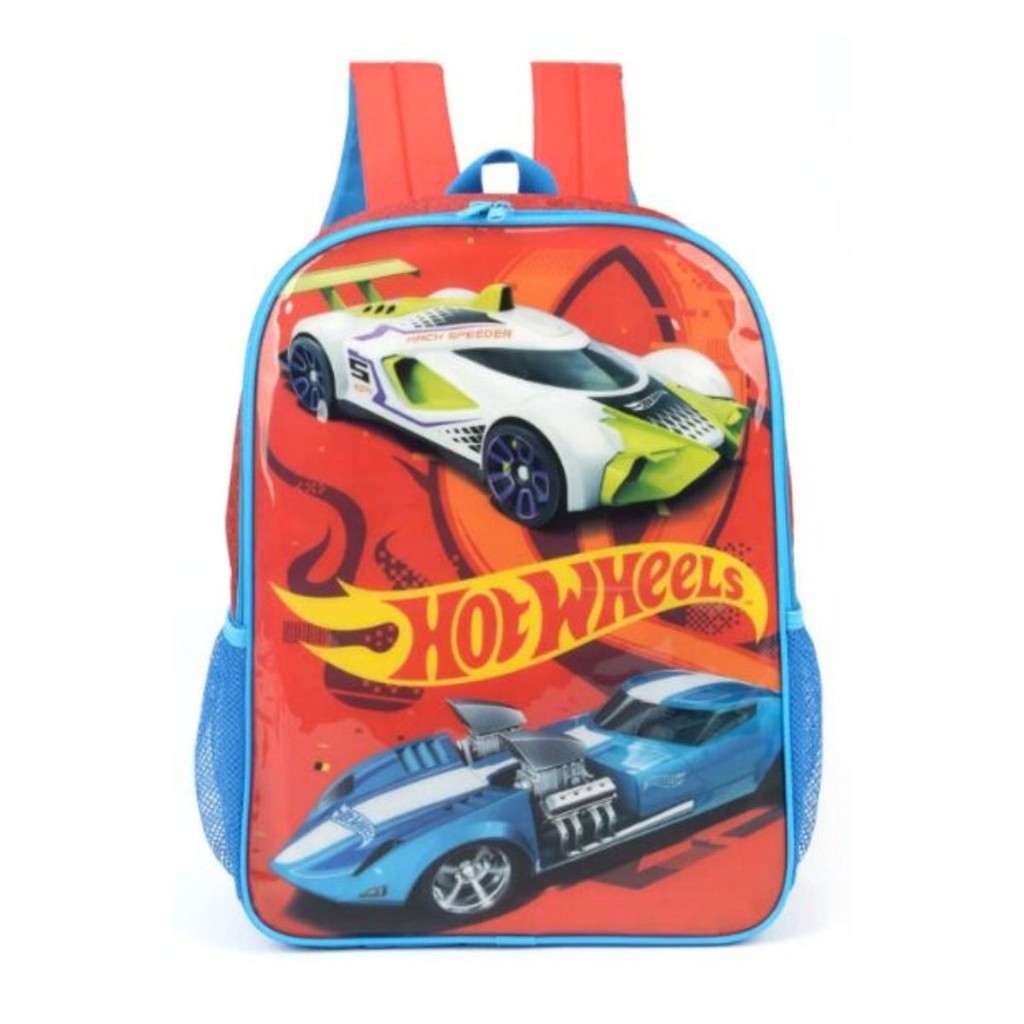 Mochila Costas Hot Wheels Original Luxcel Escolar Shopee Brasil