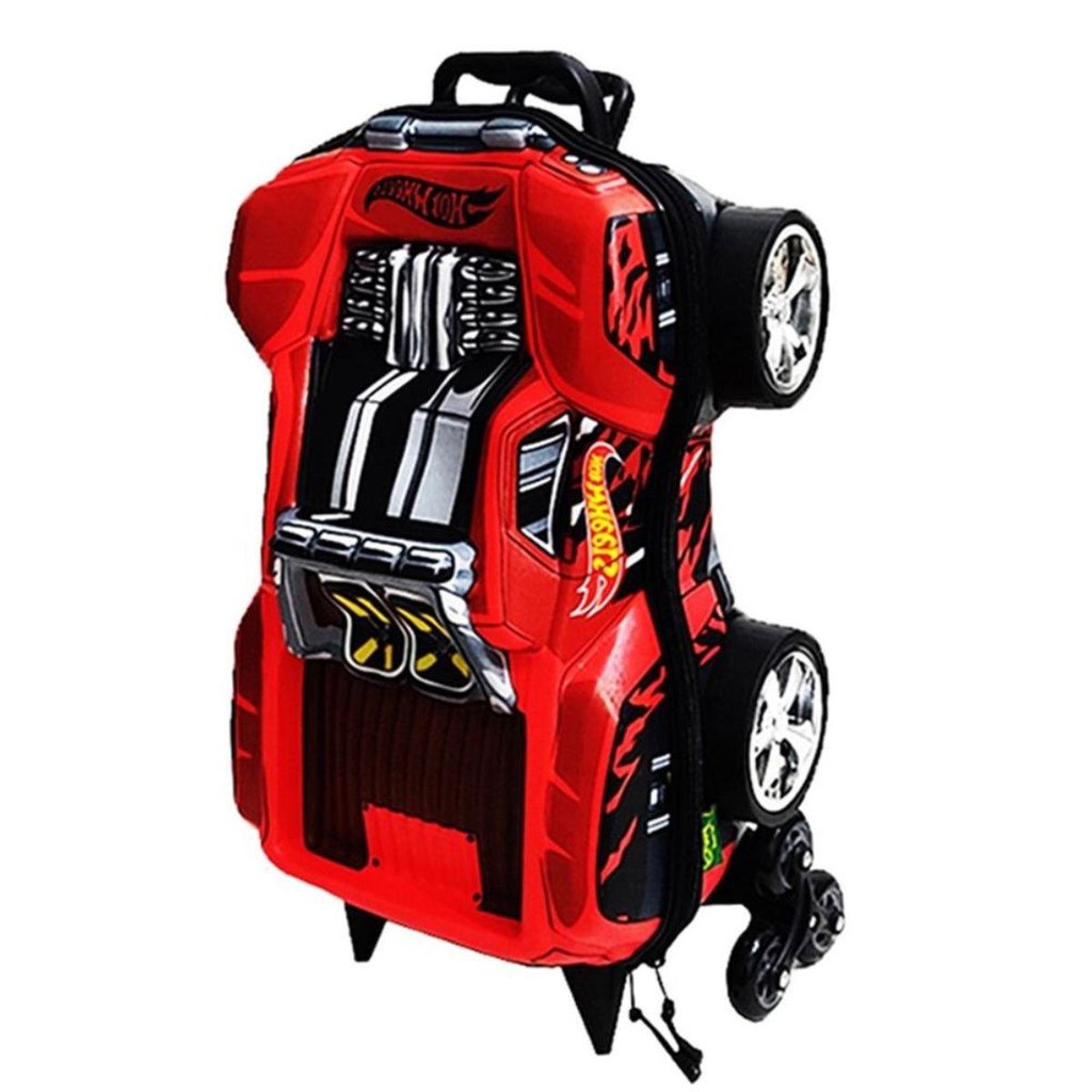 Mochila Escolar Hot Wheels Dawgzilla Vermelho Maxtoy Shopee Brasil