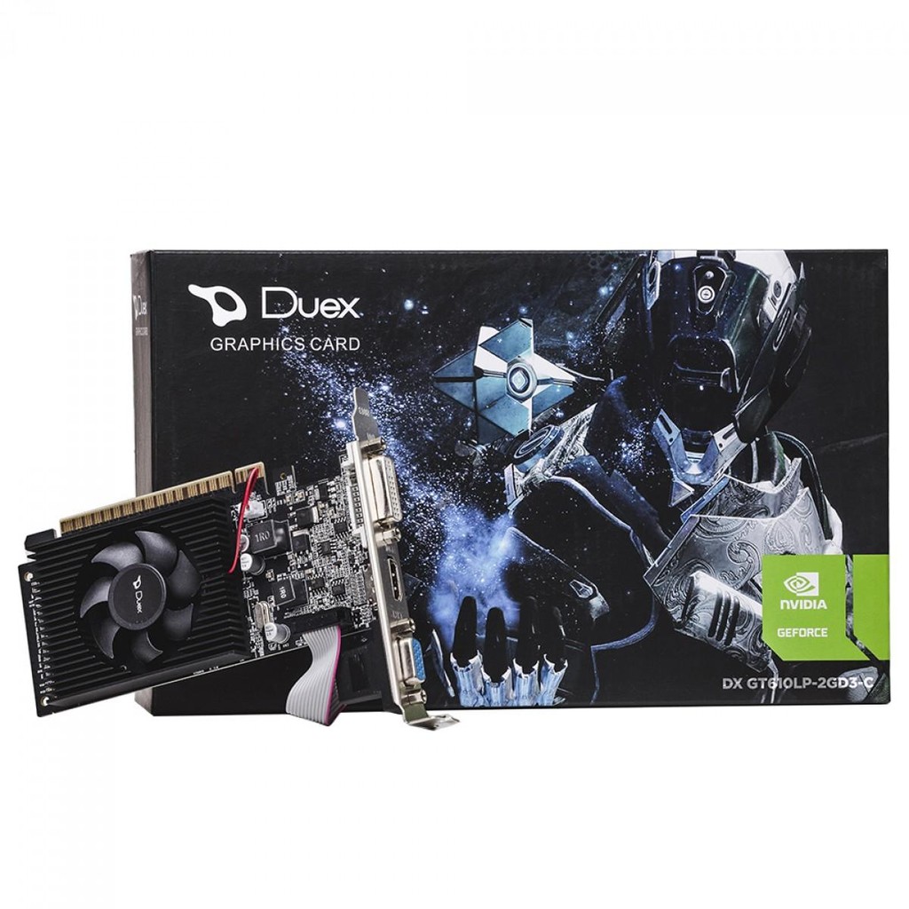 Placa De Vídeo Duex NVIDIA GeForce GT610LP 2GB DDR3 64bit DXGT610LP