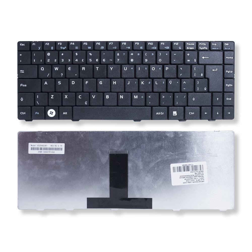 Teclado Para Notebook Positivo Sim 4080 Preto ABNT2 F3 Wi Fi