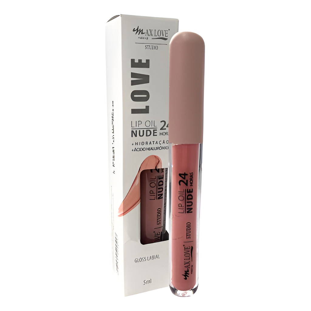 Lip Oil Nude 24 Horas Cor 800 Max Love Nude Shopee Brasil