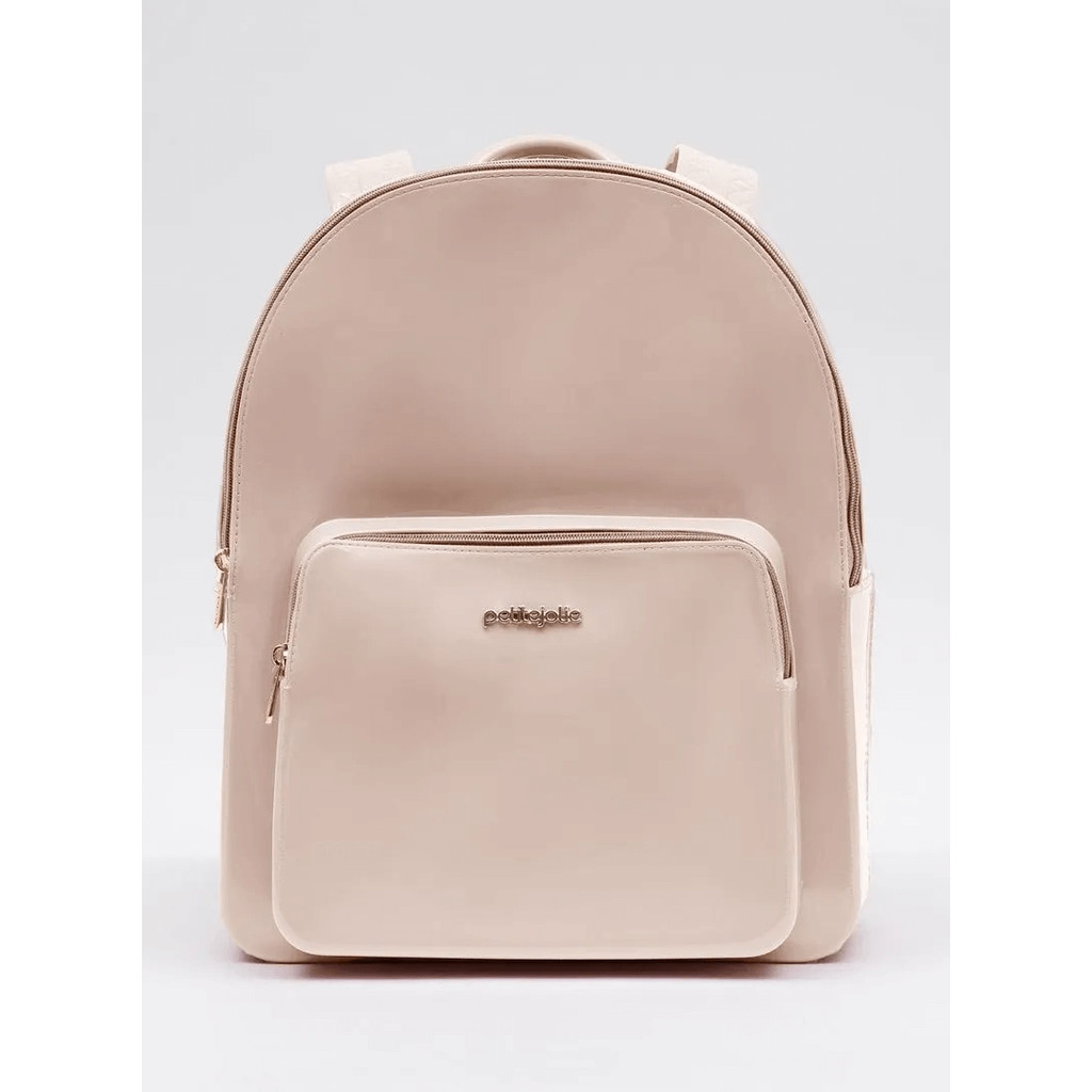 Mochila Feminina Petite Jolie Bolso Frontal Verniz Nude Shopee Brasil