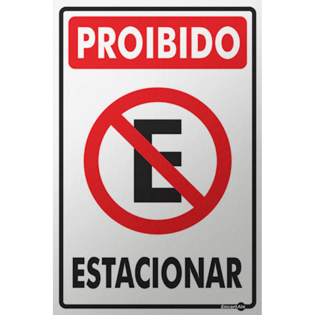 Placa Proibido Estacionar Garagem Guincho X Shopee Brasil