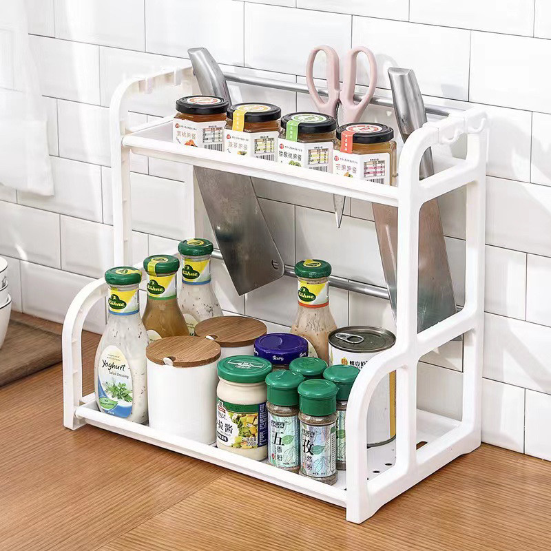 Organizador Rack De Cozinha Multiuso Ajustavel Branco Decoteam