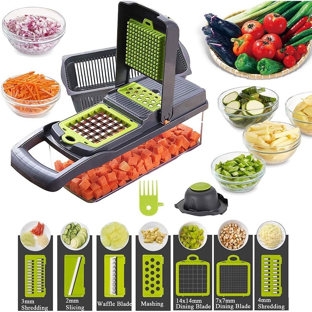 Cortador Multifuncional Fatiador De Verduras Frutas Legumes Shopee Brasil