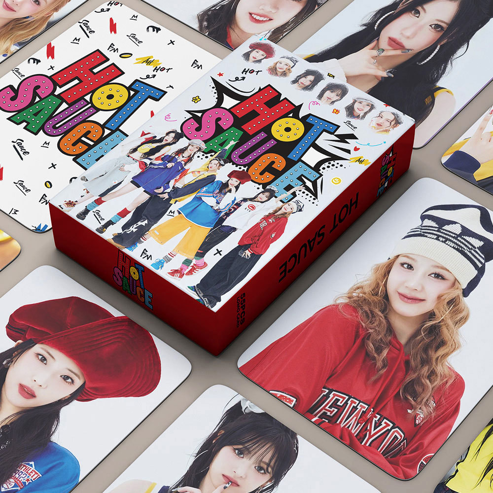 KPOP 55pcs Box BABYMONSTER Photocards HOT SAUCE KPOP LOMO Card