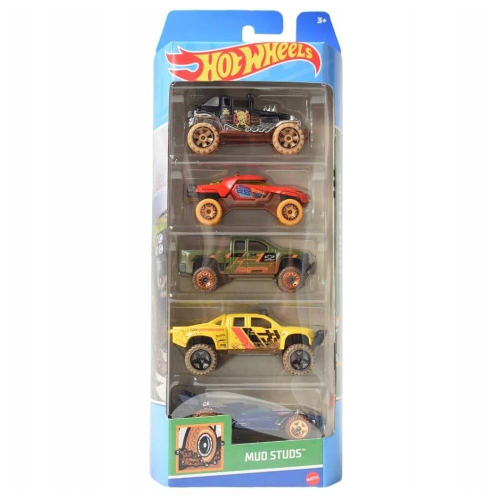 Hot Wheels Kit 5 Carrinhos Mud Studs Mattel 1806 HTV40 Shopee