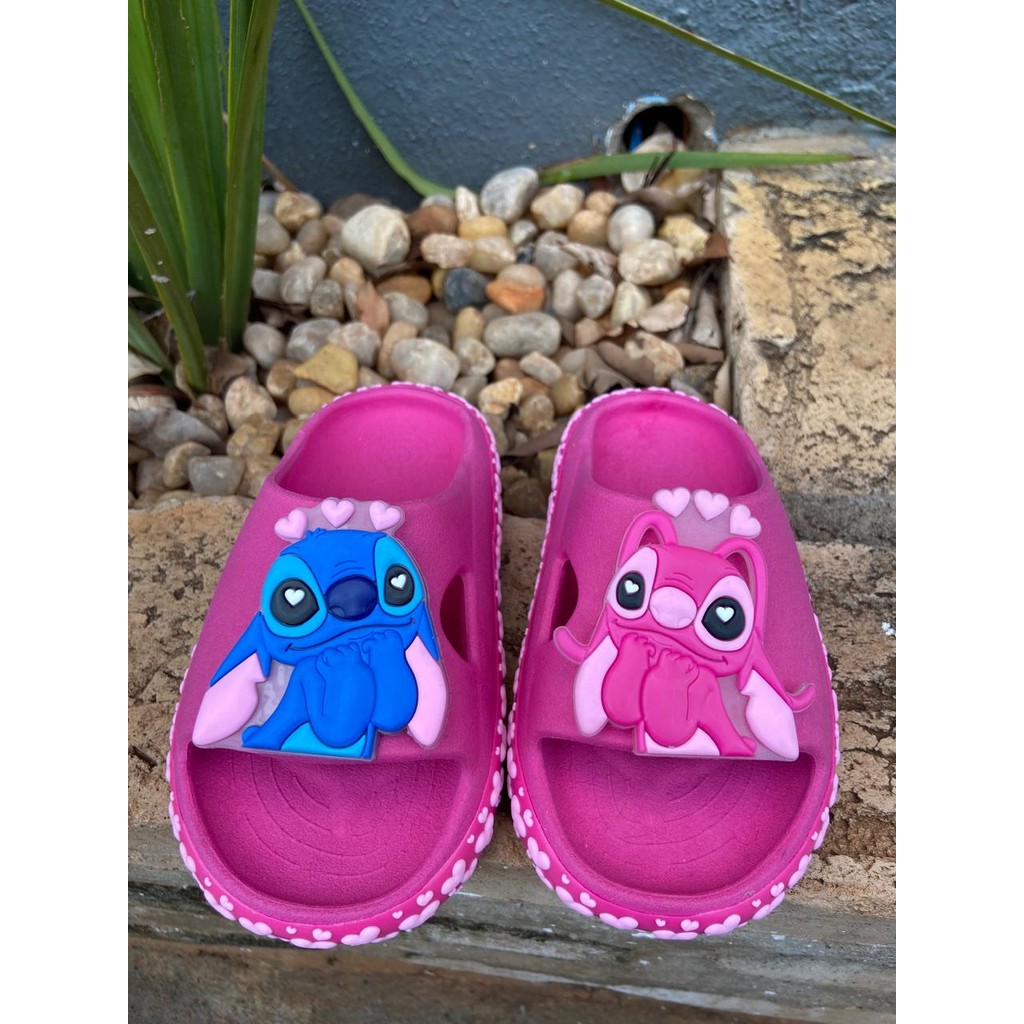 Chinelo Nuvem Infantil Menina Stitch Apaixonado Lilo Shopee Brasil