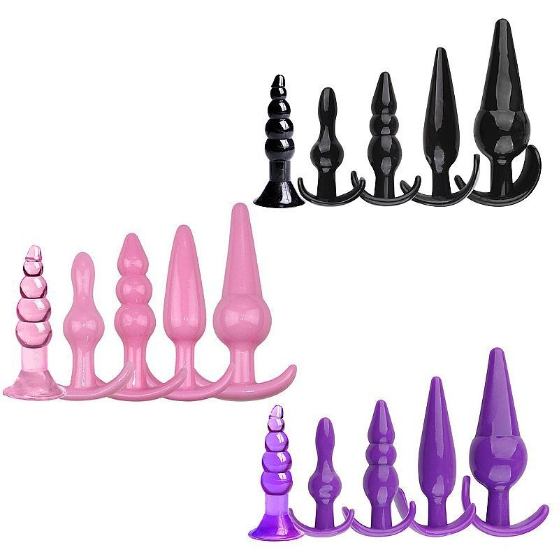 Kit 5 Plug Anal Diferentes Tamanhos Escalonados Em Silicone Shopee Brasil