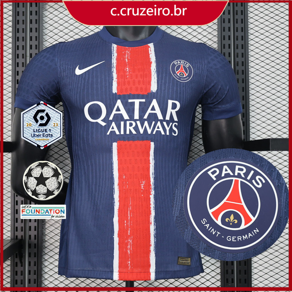 Psg I Player Verson Camisa De Futebol Vers O Jogador Camisa