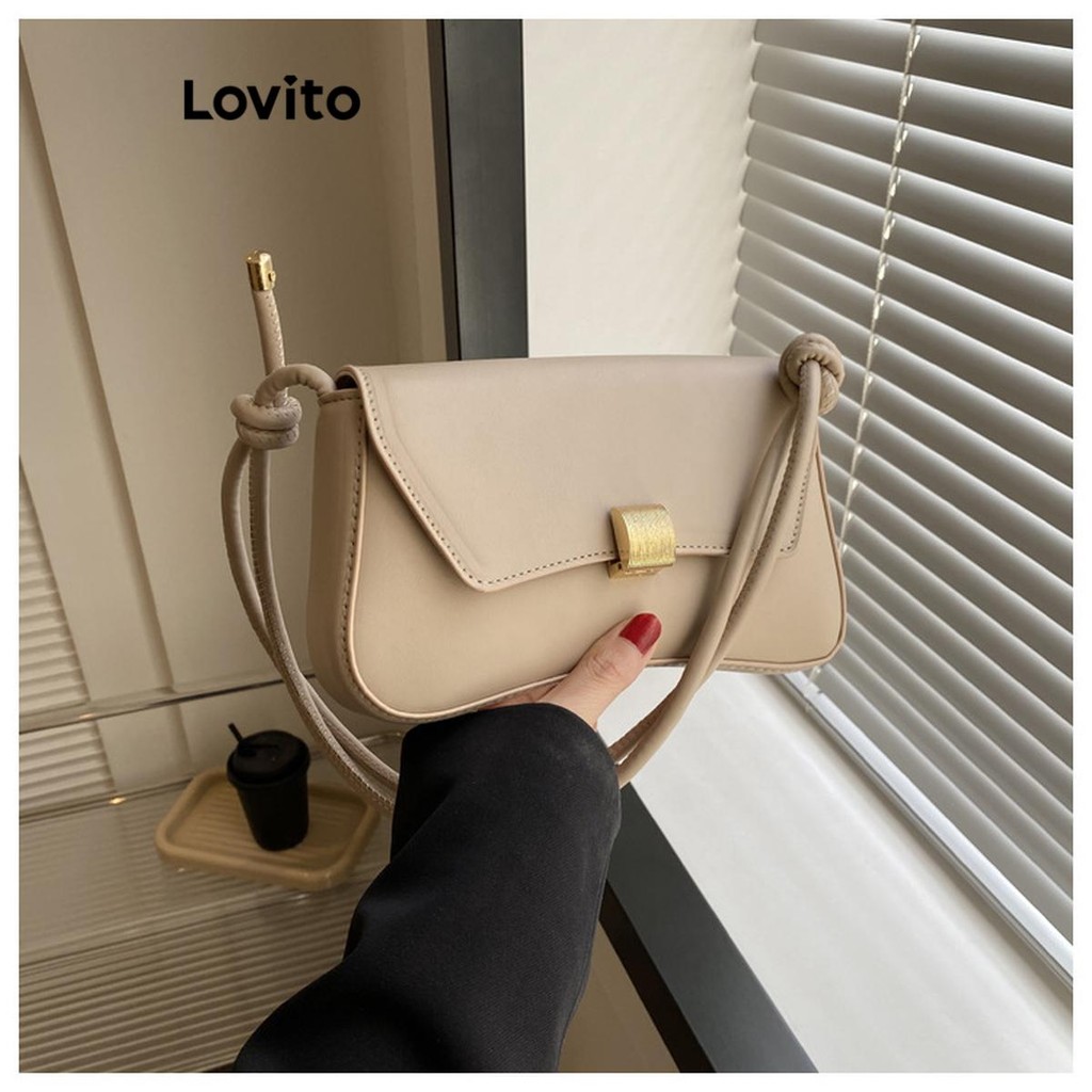 Lovito Bolsa De Ombro Pequena Vintage Minimalista Elegante Para