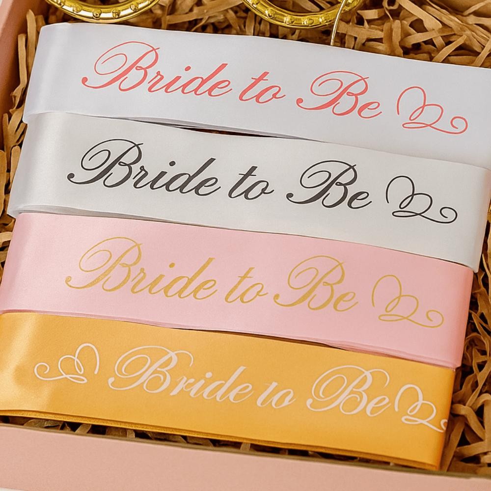 Faixa Despedida de Solteira Noiva Cetim Kit Bride to be Chá de Lingerie