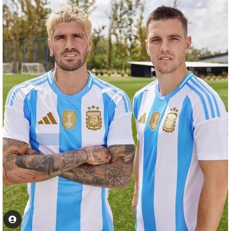 Camisa Camiseta Do Time Da Argentina Tradicional 2024 25 Shopee Brasil