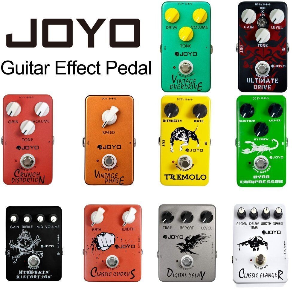 Joyo Pedal De Efeito De Guitarra Overdrive Reverb Phaser Chorus Retardo