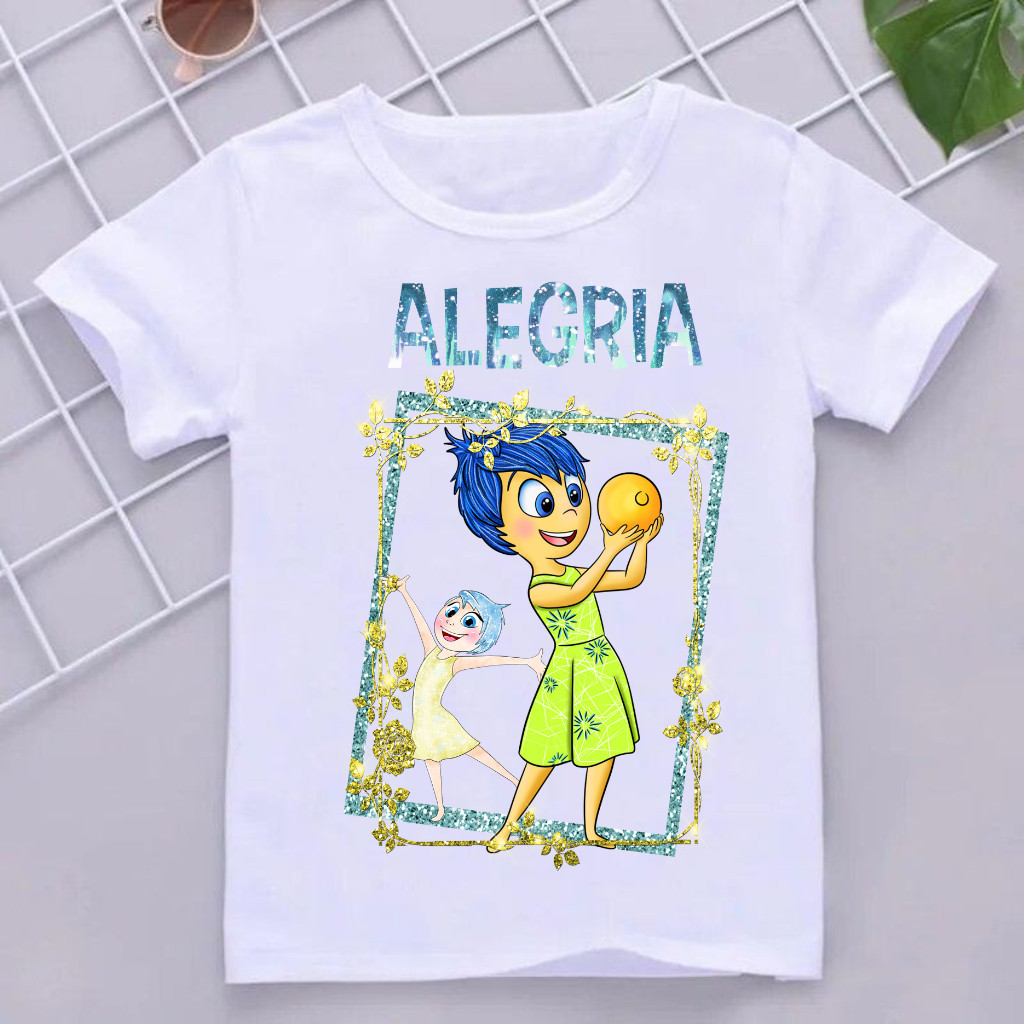 Camiseta Infanti Blusa E Juvenil Filme Divertidamente Todos Personagens