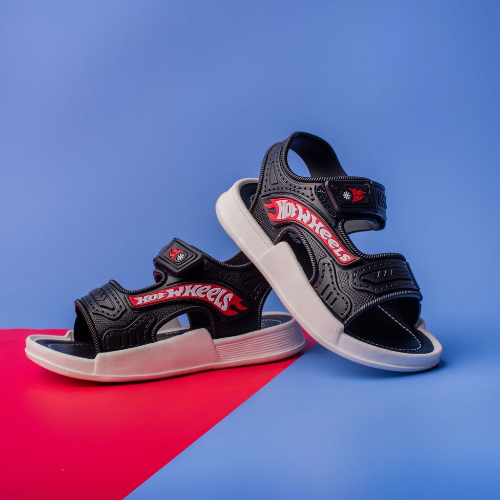 Sandalia Infantil Leve Menino Velcro Papete Hot Wheels Promoção