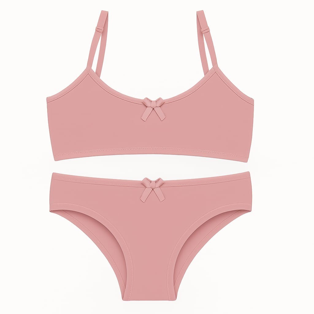 Kit Conjuntos Lingerie Infantil Conforto E Estilo Calcinha E