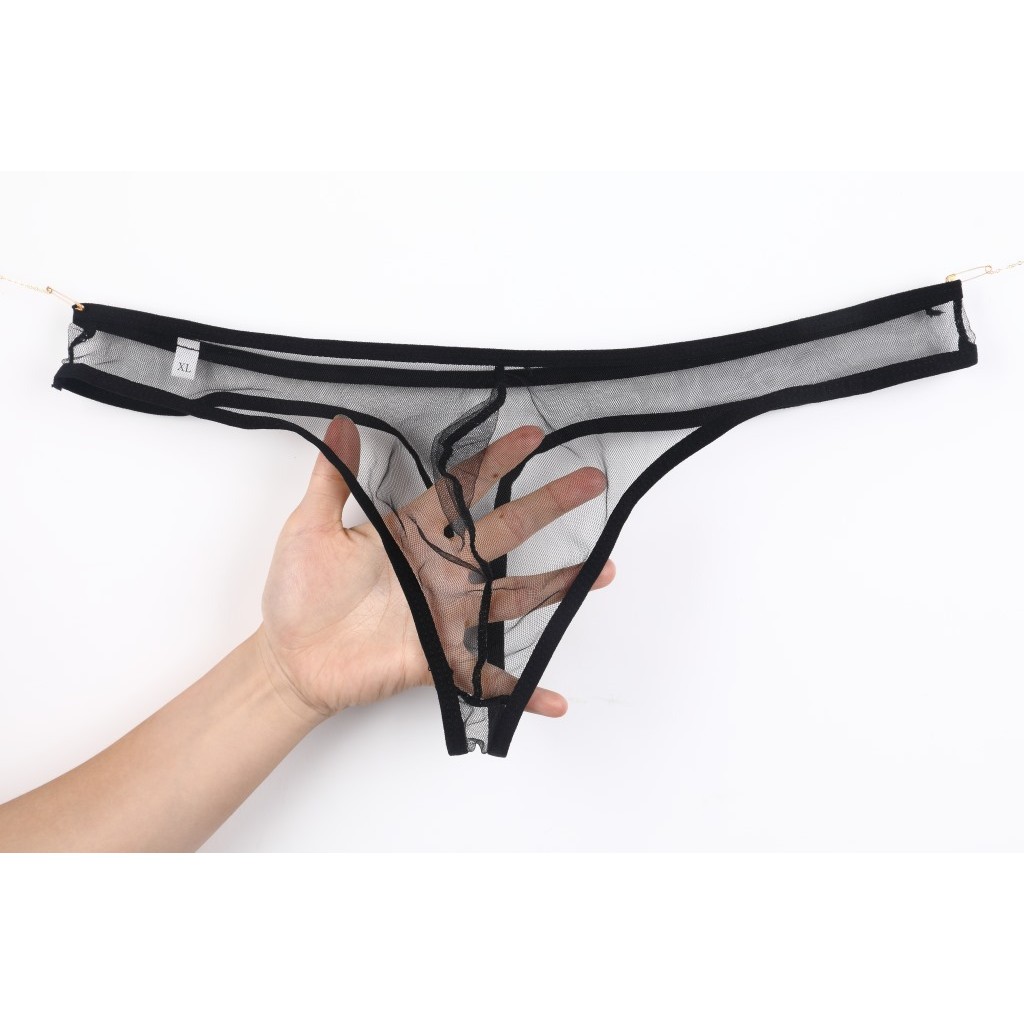 2025 Novo Estilo Gay Gay Roupa Interior Masculina Transparente Gaze