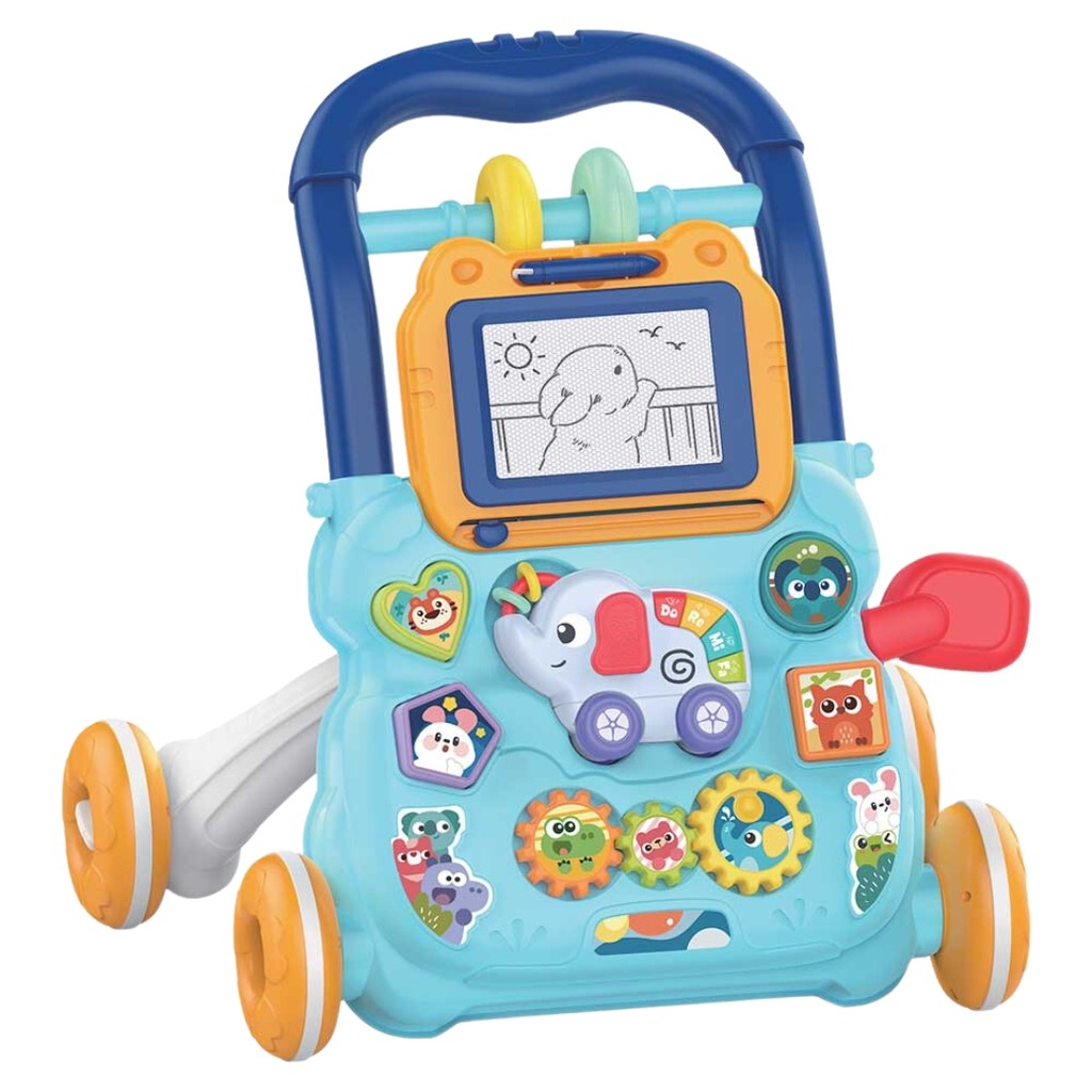 Andador Infantil Musical Didático Educativo Empurrador Bebê DM Toys