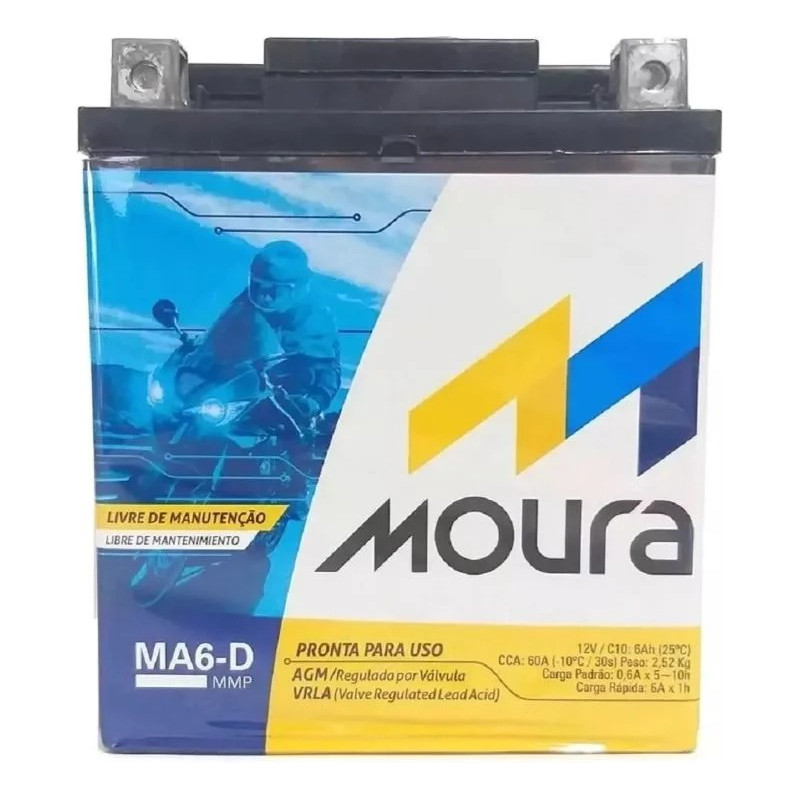 Bateria Moto Moura Ah Amperes Tener Hornet Original Shopee Brasil