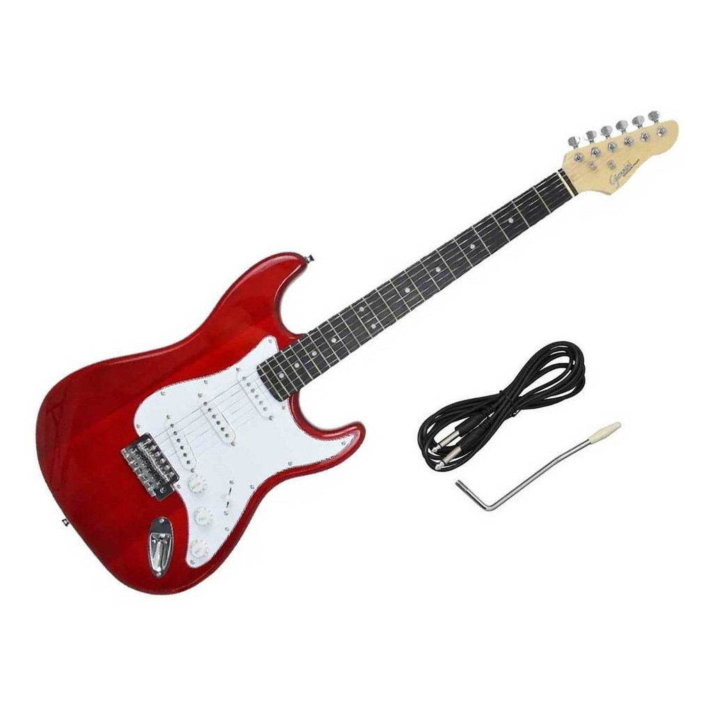 Guitarra Stratocaster Giannini G Trd Wh Translucent Red Shopee Brasil