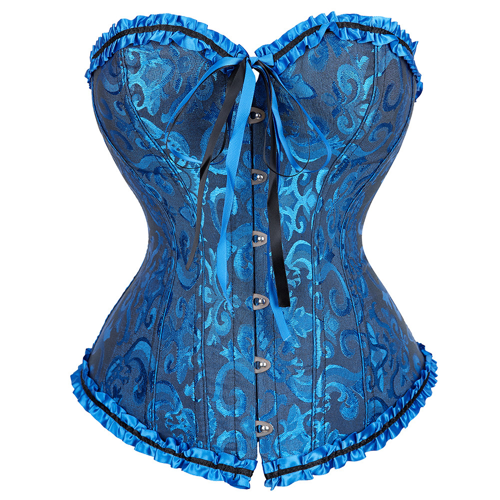 Mulheres Espartilho Superior Bustier Overbust Lingerie Rendas Até