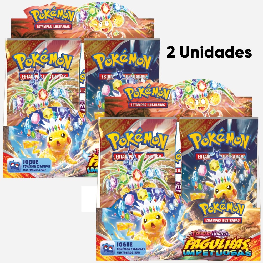 Booster Box Pacotes Fagulhas Impetuosas Ev Escarlate E Violeta