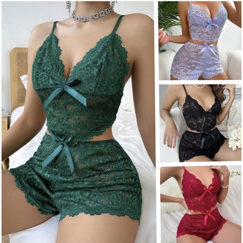 2025 Novo estilo Conjunto de sutiã de Lingerie Sexy de renda Sexy