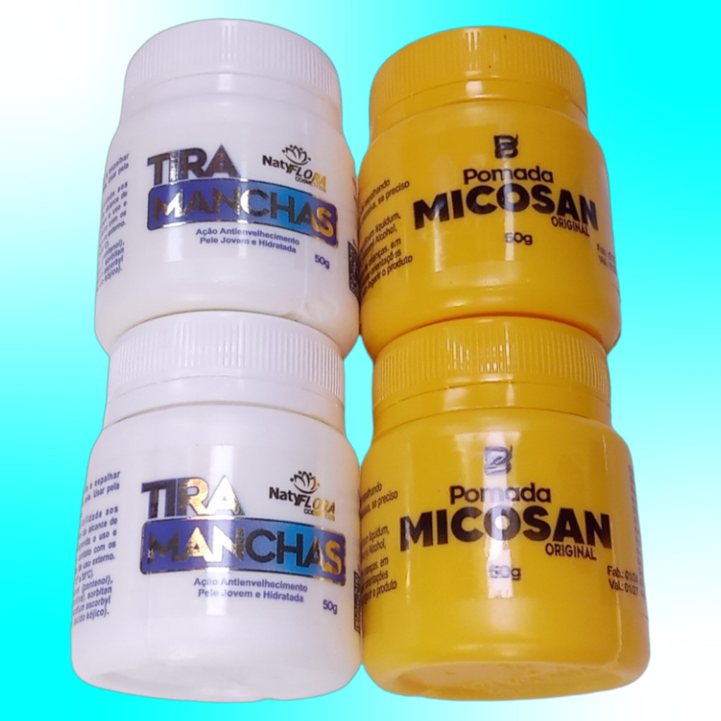 KIT 2 Pomada Micosan Original 2 Pomdas NatyFlora Para Micoses E