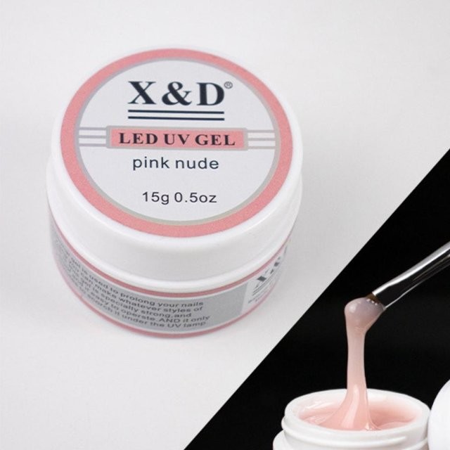 Gel X D Uv Led Alongamento De Unhas Pink Nude 15g Shopee Brasil