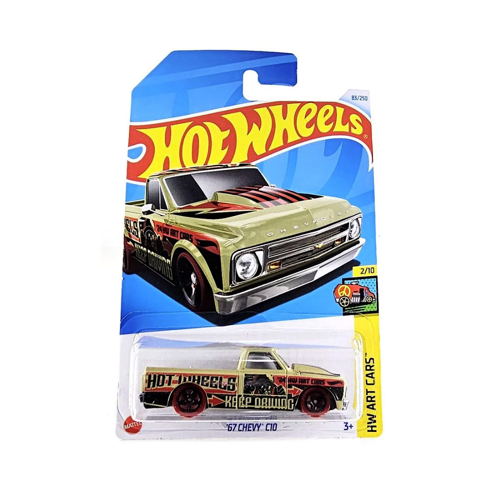 Carrinho Hot Wheels 67 Chevy C10 HW Art Cars 2 10 Mattel Shopee Brasil