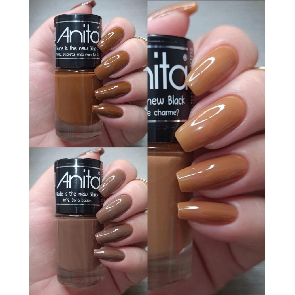 Kit 3 Esmaltes Nude Anita os mais Vendidos Discreta só o básico e