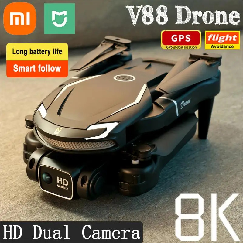 Mijia V88 Drone 8K profissional de alta definição câmera dupla 5G GPS