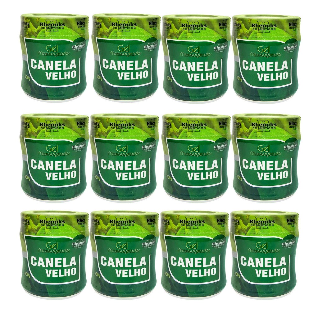 Kit 12 Gel Canela De Velho 200g Rhenuks Shopee Brasil