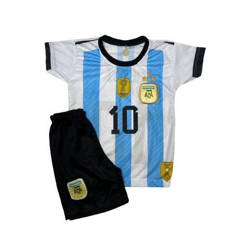 Kit Conjunto Infantil E Juvenil De Futebol Sele O Da Argentina Messi