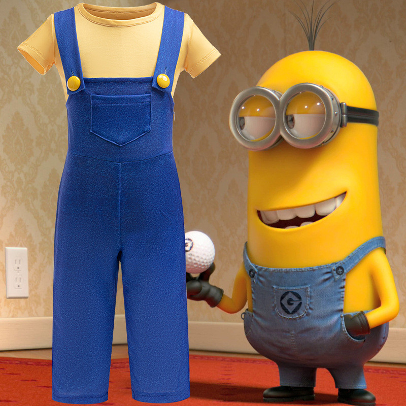 Estilo Europeu E Americano Roupas Infantis Minions Cosplay Meninos