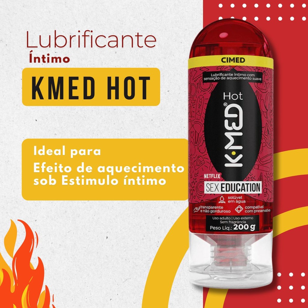Gel Lubrificante Íntimo K MED Hot Base Aquosa g Shopee Brasil