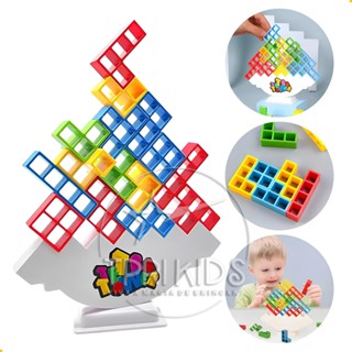 Brinquedo Infantil Tetris Blocos Torre Equilibrio Empilhamento Jogo