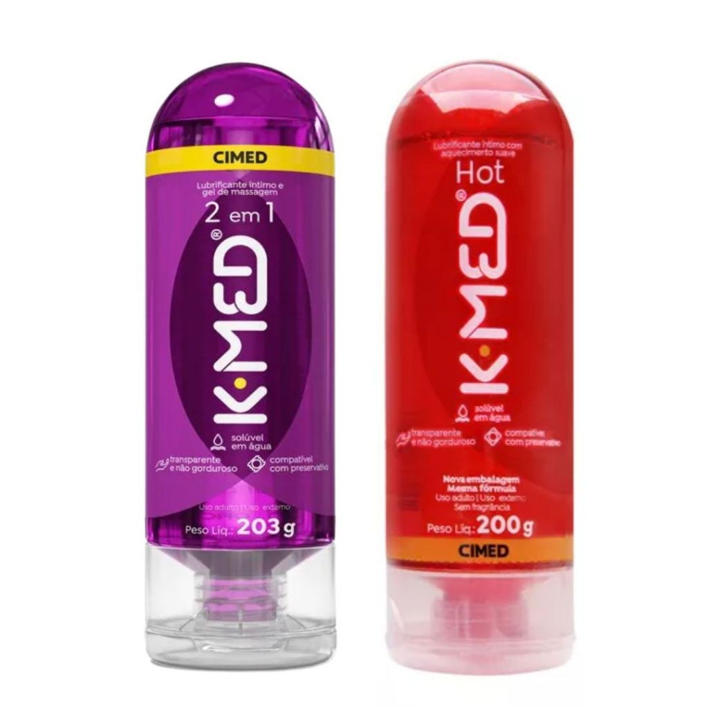 Kit Unidades Gel Lubrificante Íntimo K Med Em G K Med Hot