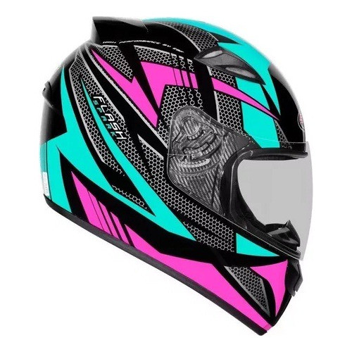 Capacete Moto Feminino Ebf New Spark Esportivo C Narigueira Shopee