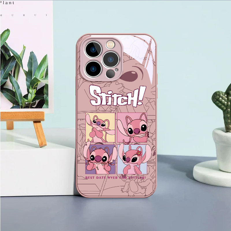 Capa De Celular Vidro Temperado Anti Impacto Capinha Fofo Disney Stitch