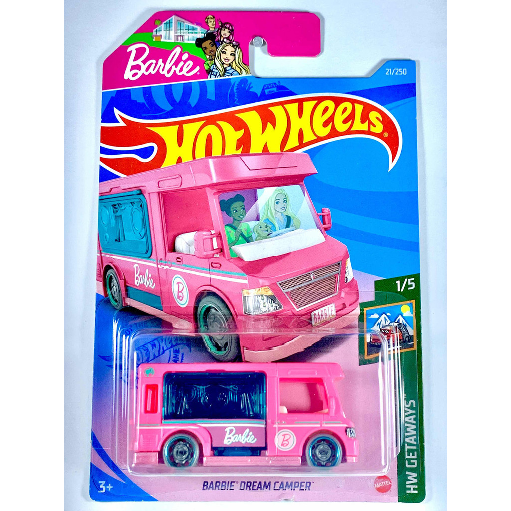 Carrinho Miniatura Hot Wheels Barbie Dream Camper Grx Shopee Brasil