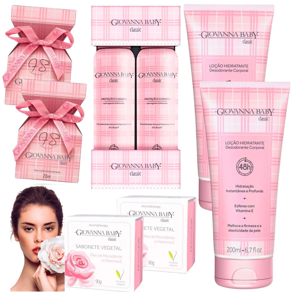 Kit Giovanna Baby Cuidado O Corpo Classic Hidrata O Shopee Brasil