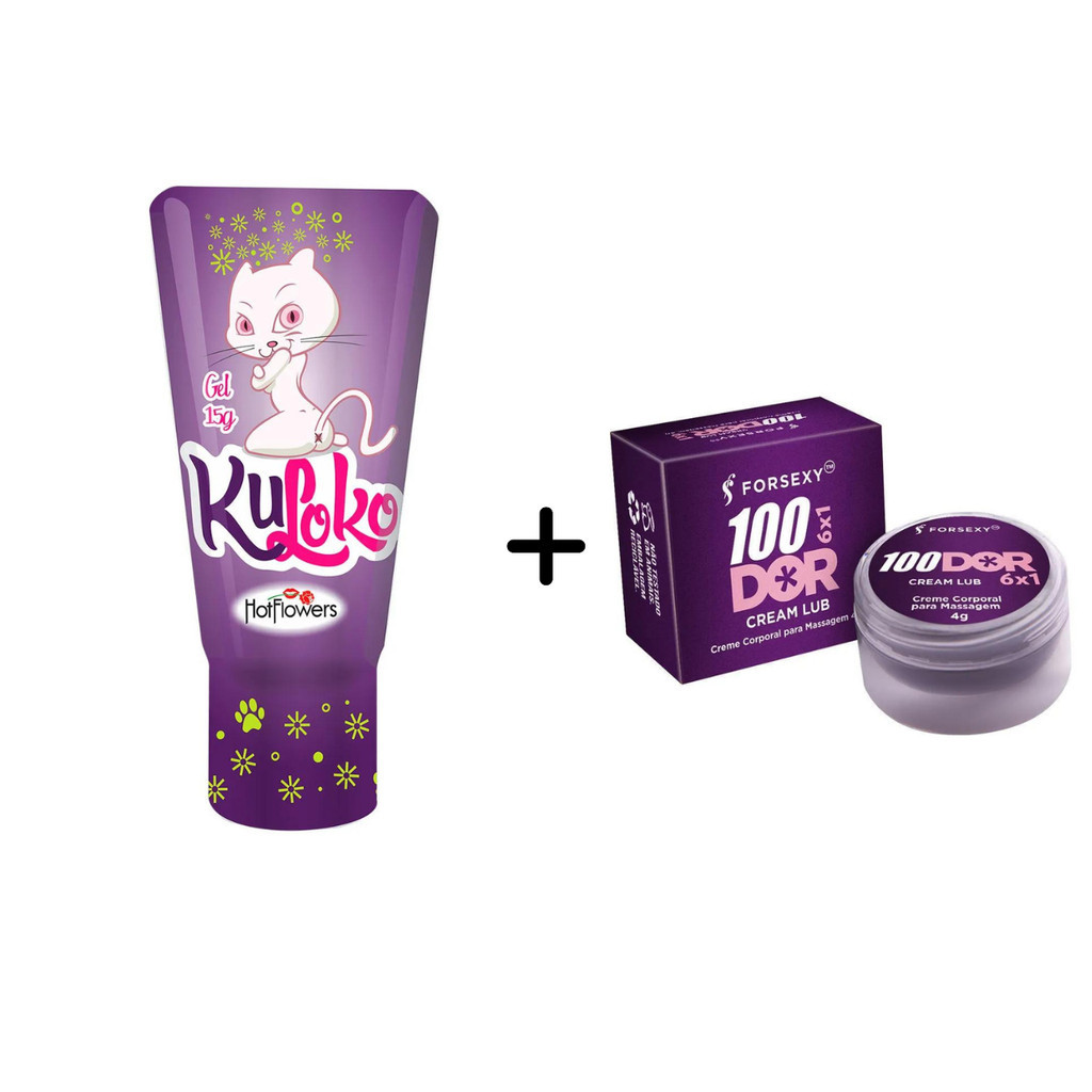 Kit Sexo Anal 100 Prazer Gel Kuloko 100DOR Cream Lub 6 Em 1 Shopee