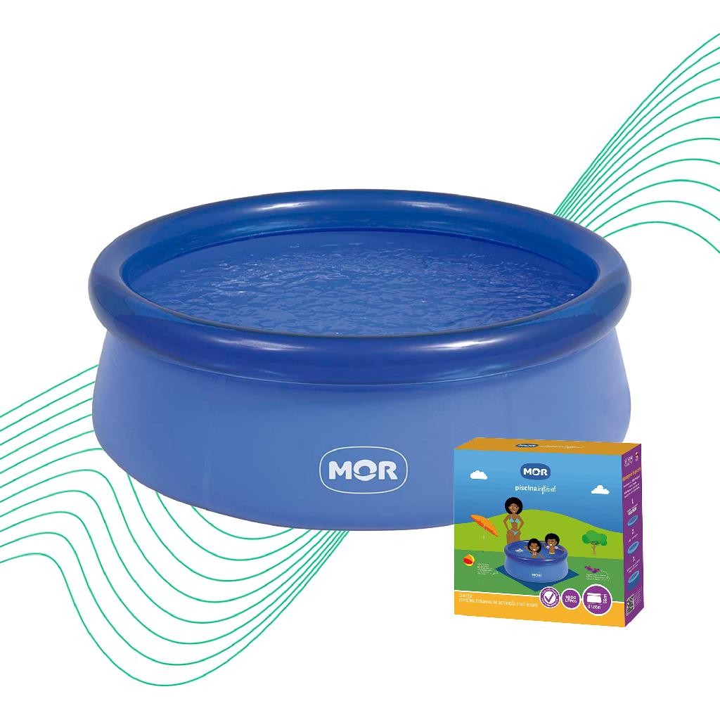 Piscina Inflável 1000 litros Redonda Infantil Splash Fun Mor Shopee