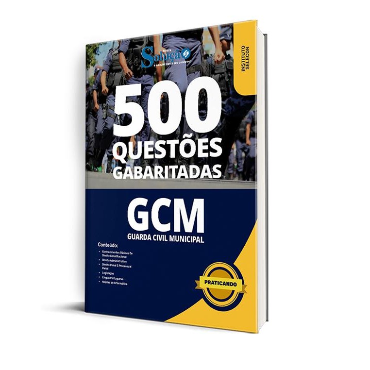 Caderno de Questões GCM NITEROI RJ Guarda Civil Municipal 500