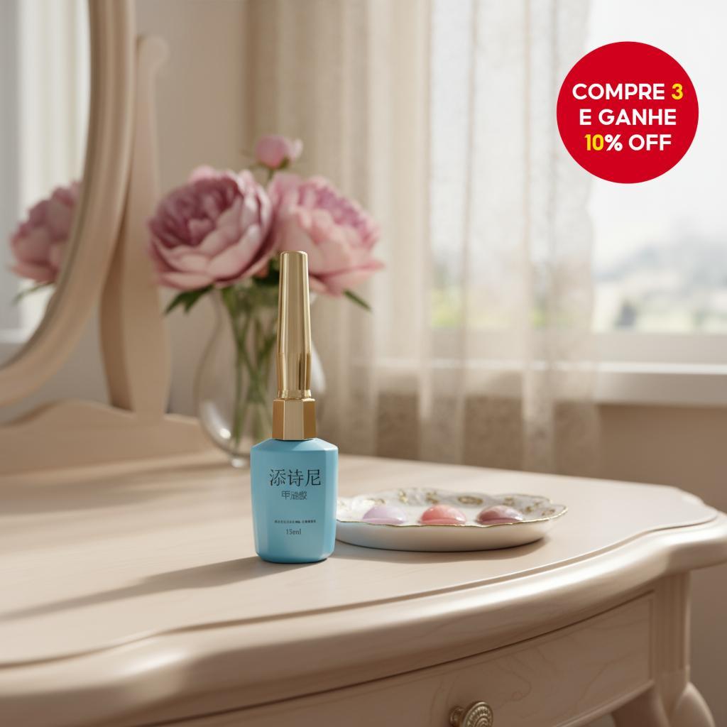15ml De Esmalte Em Gel Transparente De Gelatina Nude Ideal Para